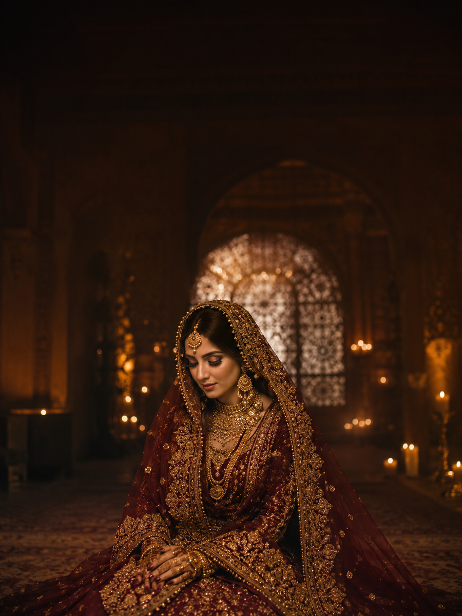 Pakistani bridal collection look