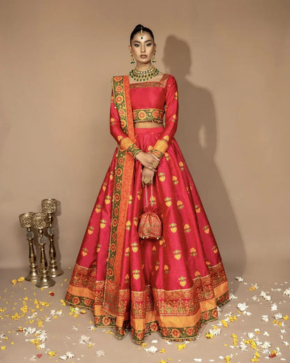 Blush Bloom - Shehminas Wardrobe in rose red – front view