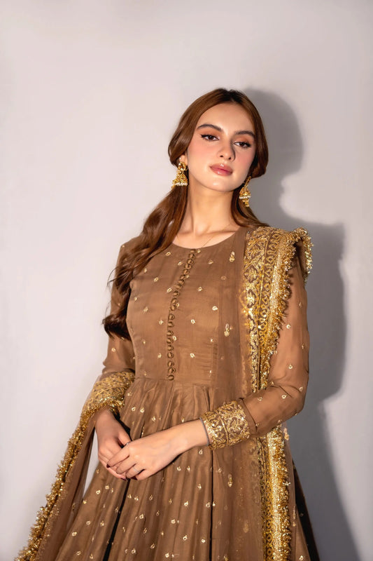 Glitters - Shehminas Wardrobe in bronze brown – detail view