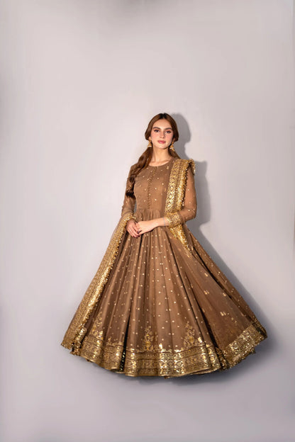 Glitters - Shehminas Wardrobe in bronze brown – alternate view