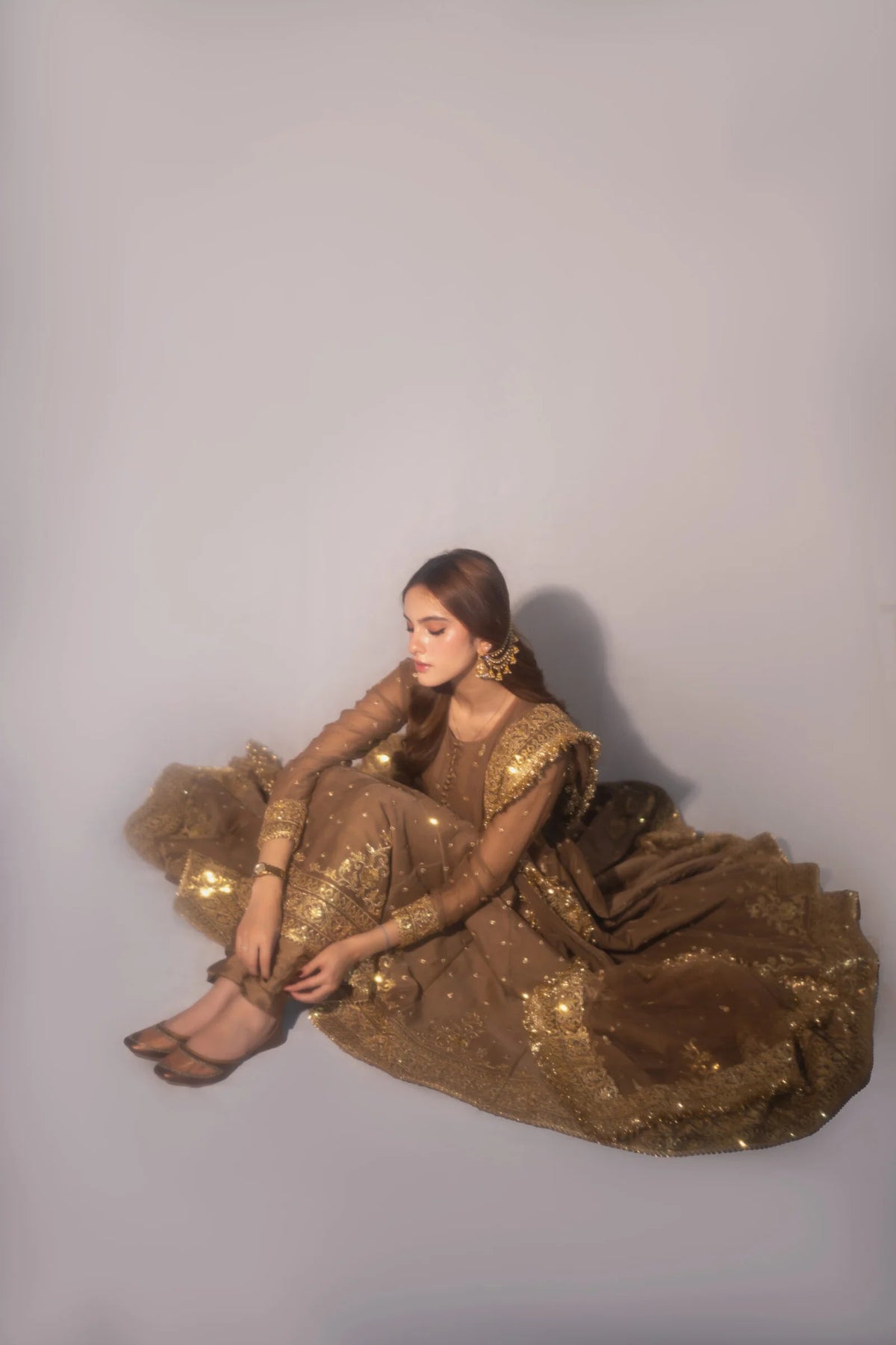 Glitters - Shehminas Wardrobe in bronze brown – alternate view