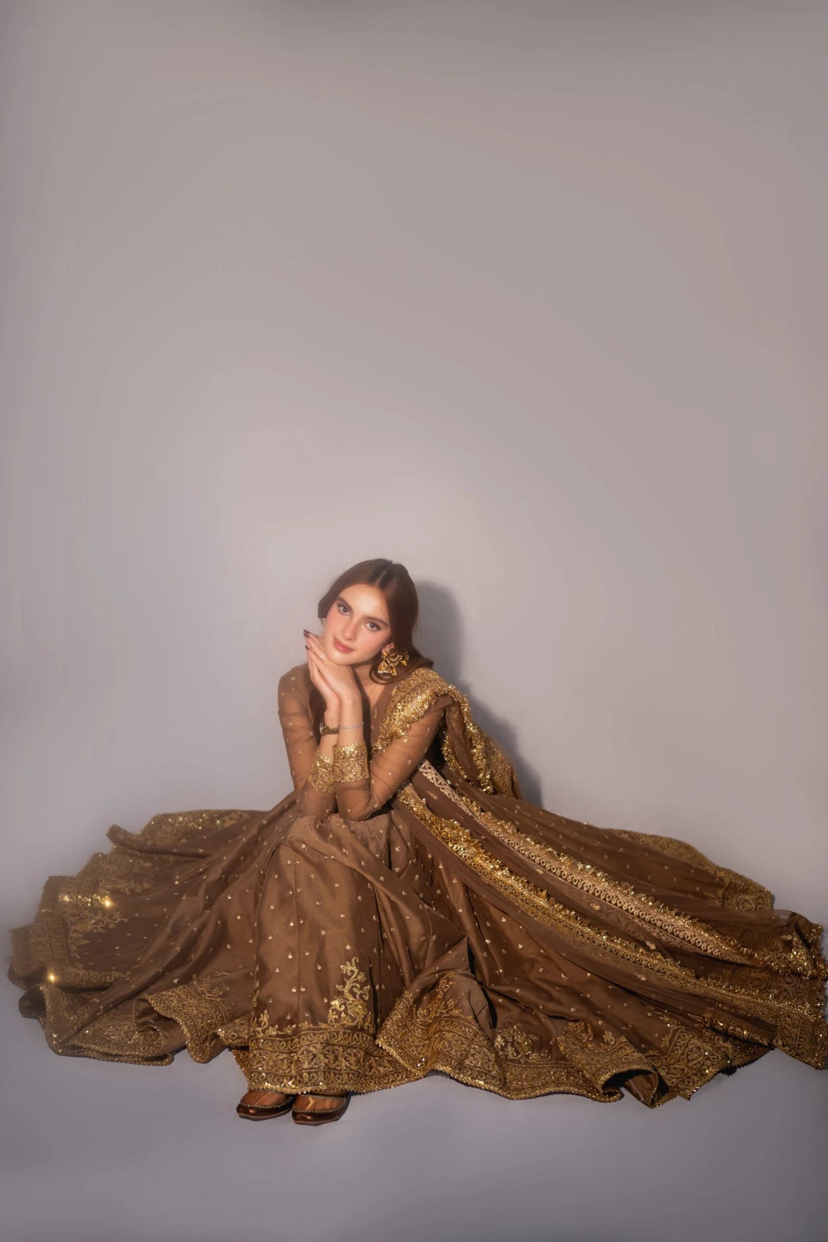 Glitters - Shehminas Wardrobe in bronze brown – alternate view
